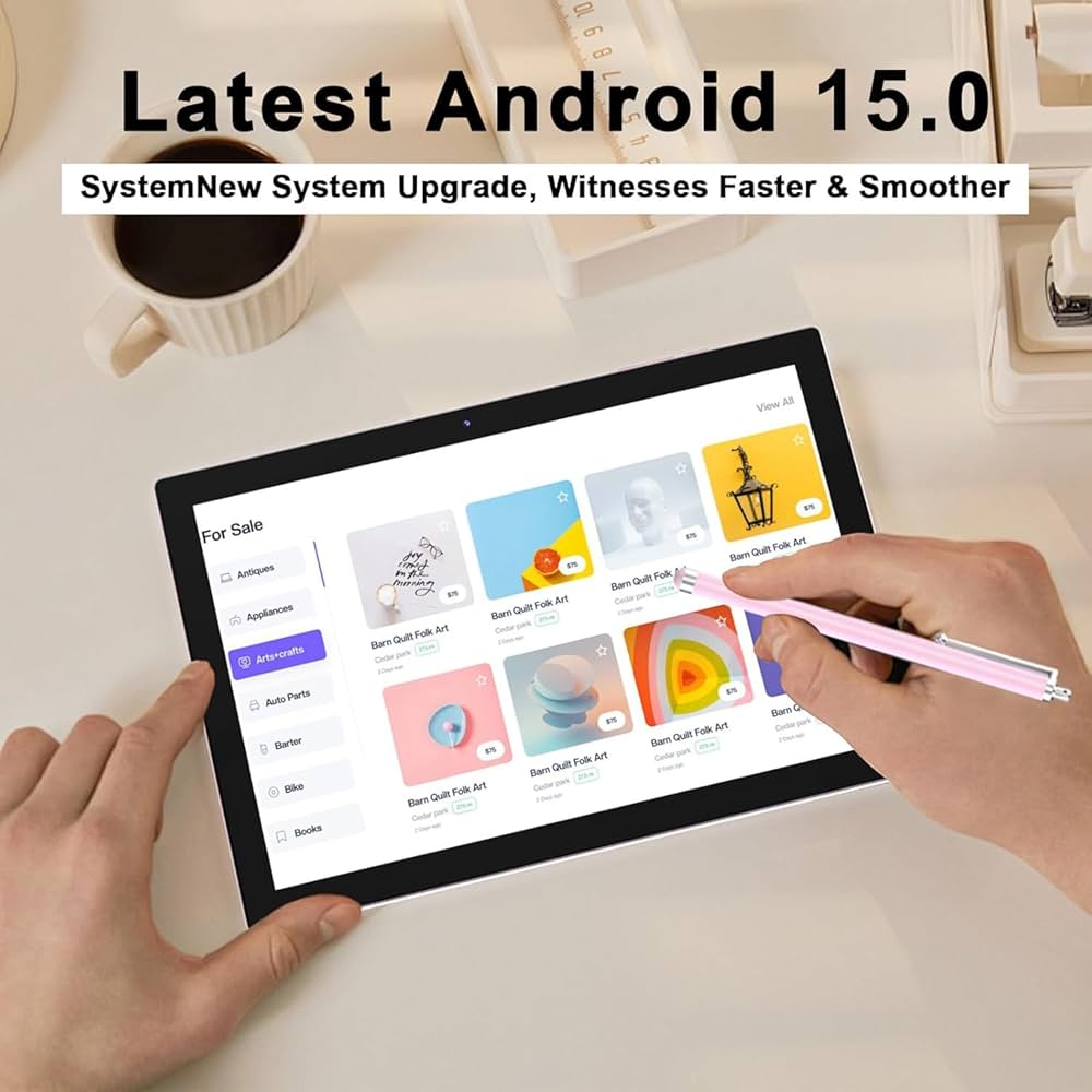 【新品】Android 15 タブレット 10インチ 12GB RAM 64GB Amazon.com : Android 15 Tablet 10 inch, 12GB RAM+64GB ROM
